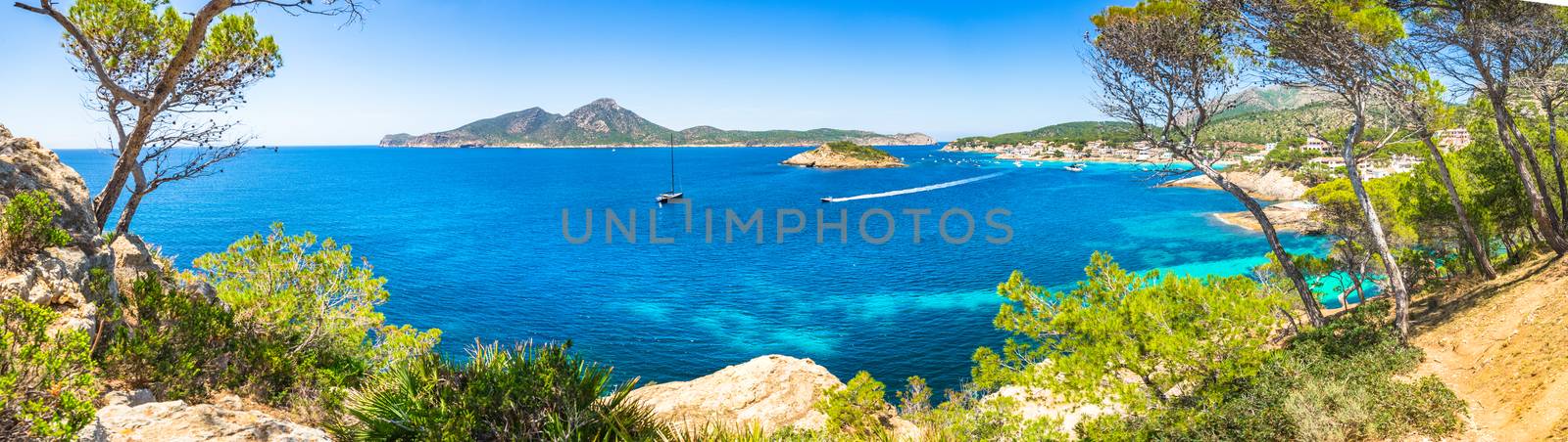 Beautiful island scenery of Sant Elm on Mallorca, Mediterranean Sea