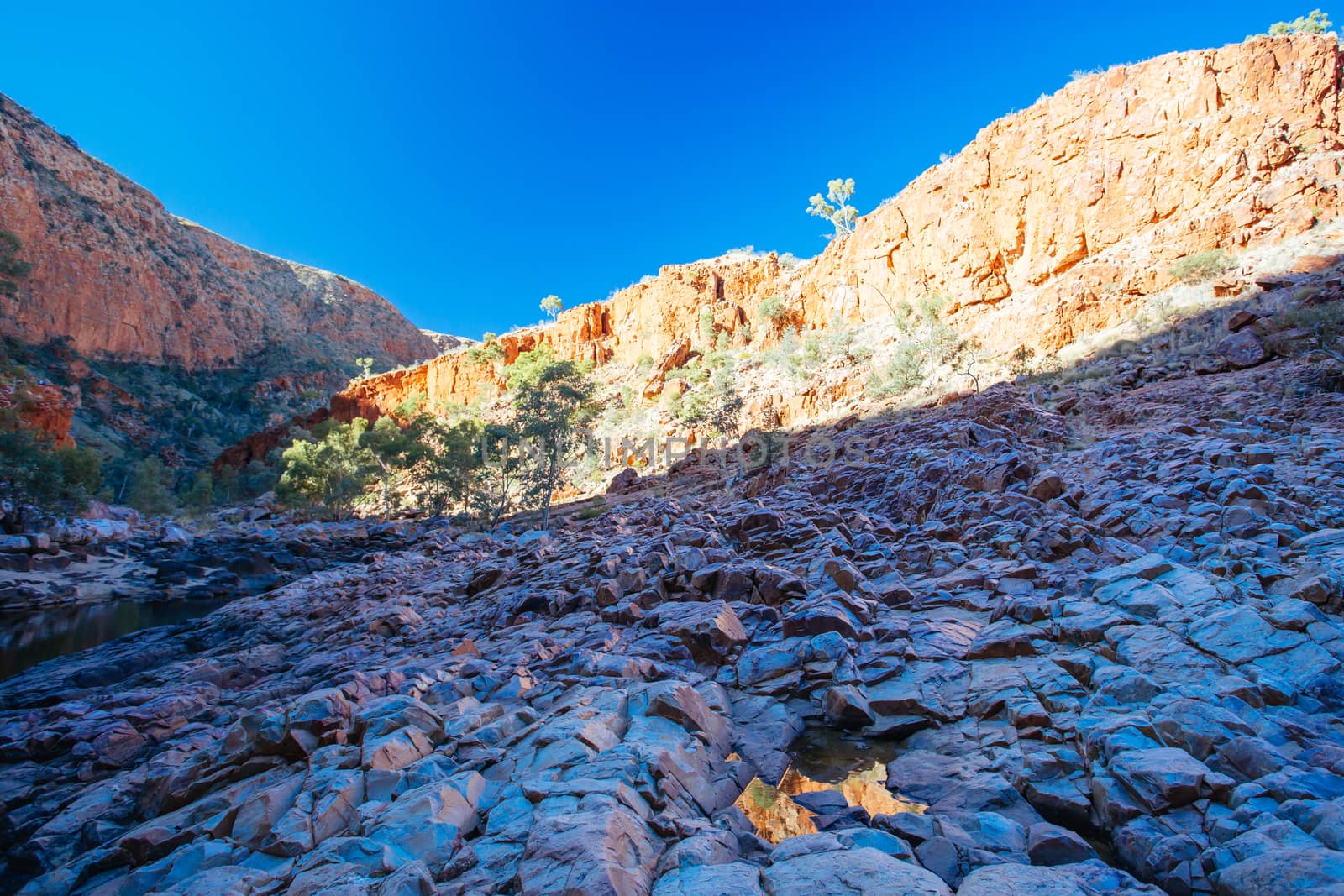 The impressive views of Ormiston Gorge in the West MacDonnell Ranges in Northern Territory, Australia