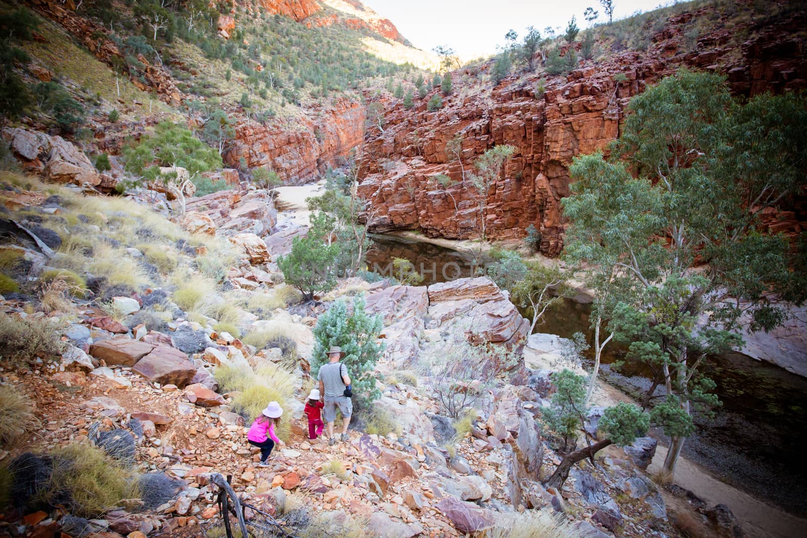 The impressive views of Ormiston Gorge in the West MacDonnell Ranges in Northern Territory, Australia