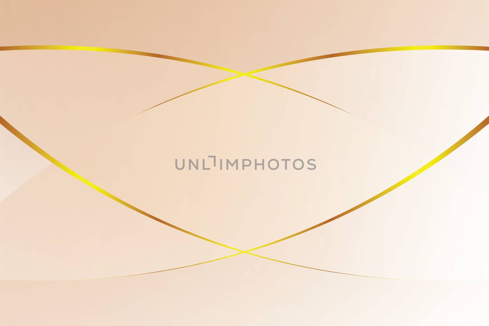 cream gradient color soft light and golden line graphic for cosmetics banner advertising luxury modern background