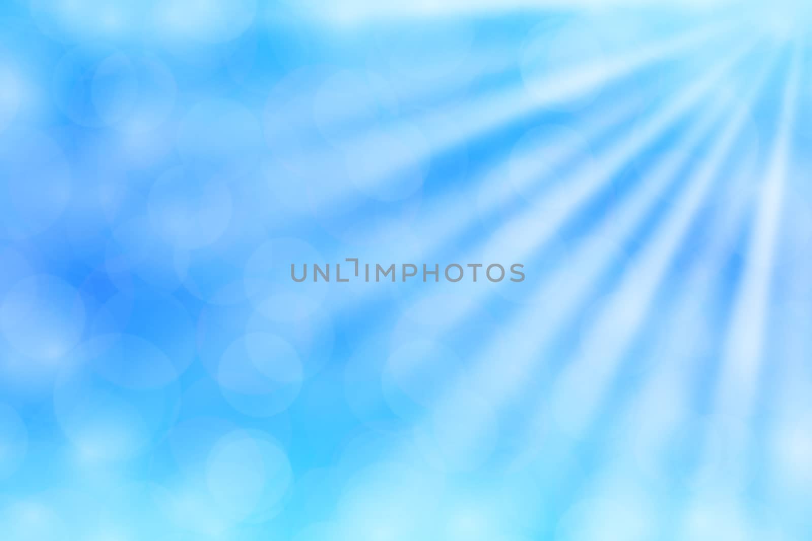 colorful blue bokeh lights beam shine on gradient blue background for copy space, bokeh colorful light blue soft shade, bokeh lights shine on gradient soft blue