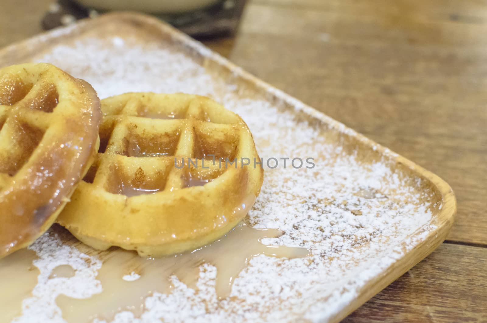 Waffle Creme Milk ready to serve and enjoy eating.