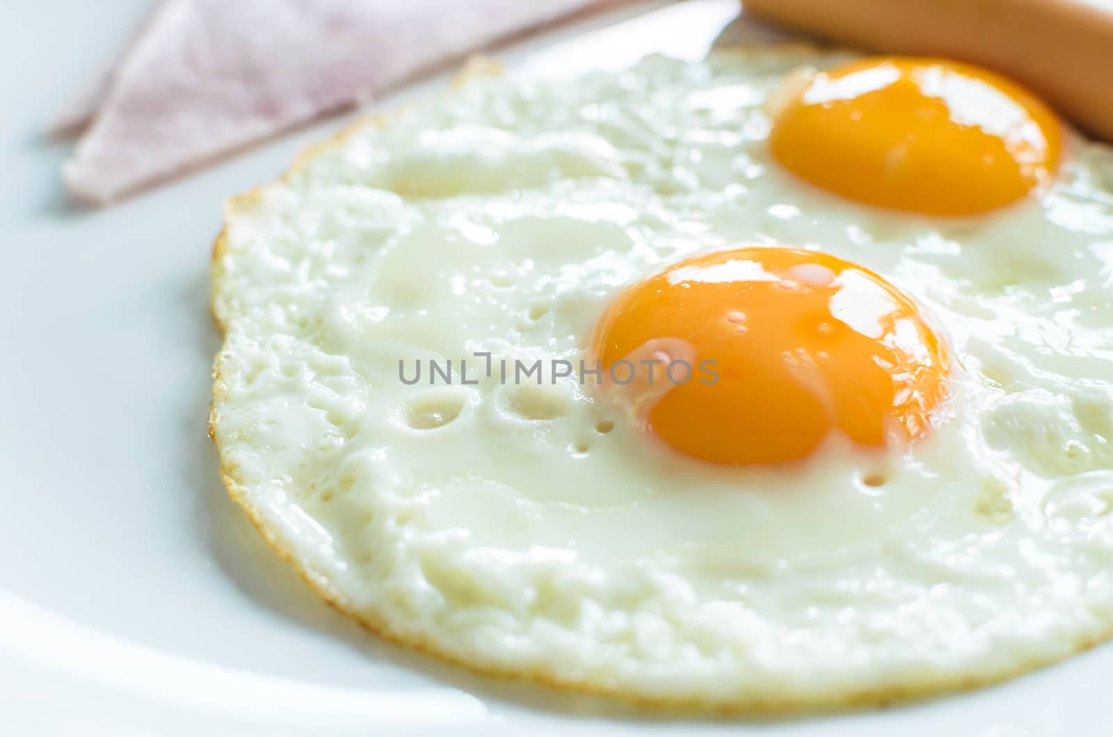 Double Egg on Breakfast ready to serve.