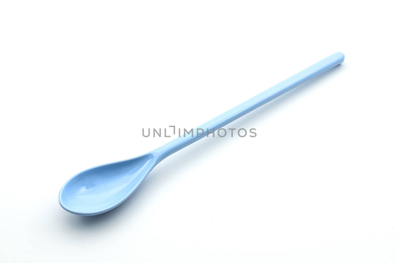 A Blue Spoon on isolated.
