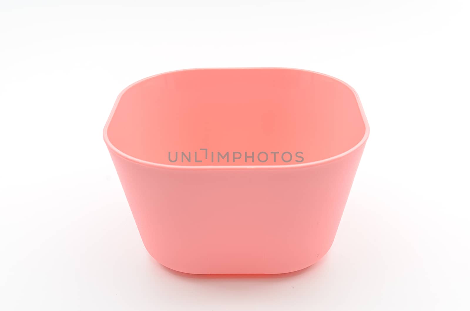 A Pink Bowl on white isolated.