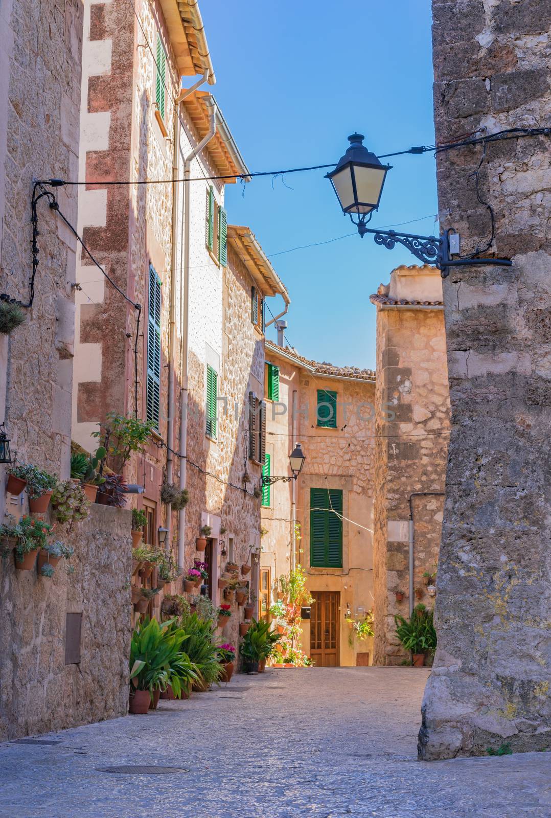 Idyllic old village of Valldemossa on Majorca island, Spain by Vulcano