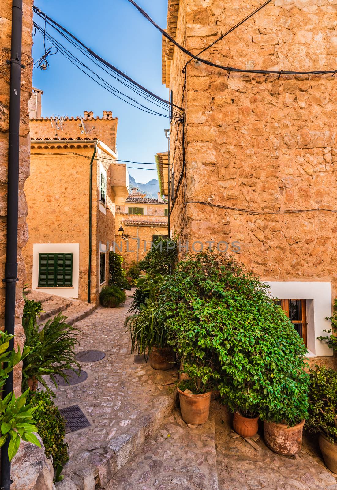 Picturesque village Fornalutx on Mallorca, Spain Balearic Islands