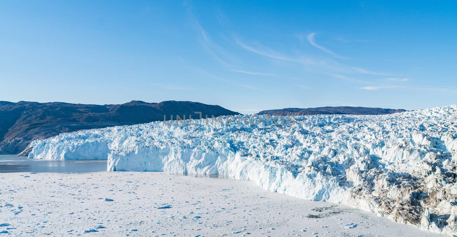 Greenland Glacier front of Eqi glacier in West Greenland aka Ilulissat Glacier by Maridav