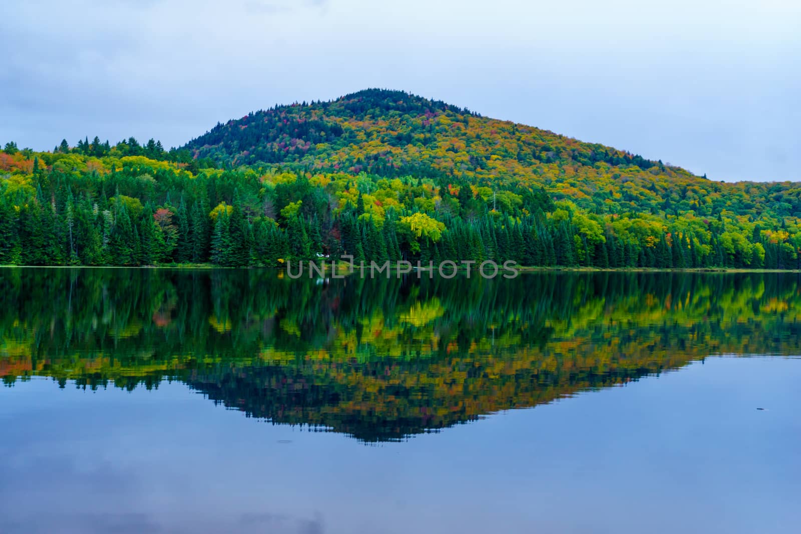 View of the Petit Lac Monroe, in Mont Tremblant National Park, Quebec, Canada