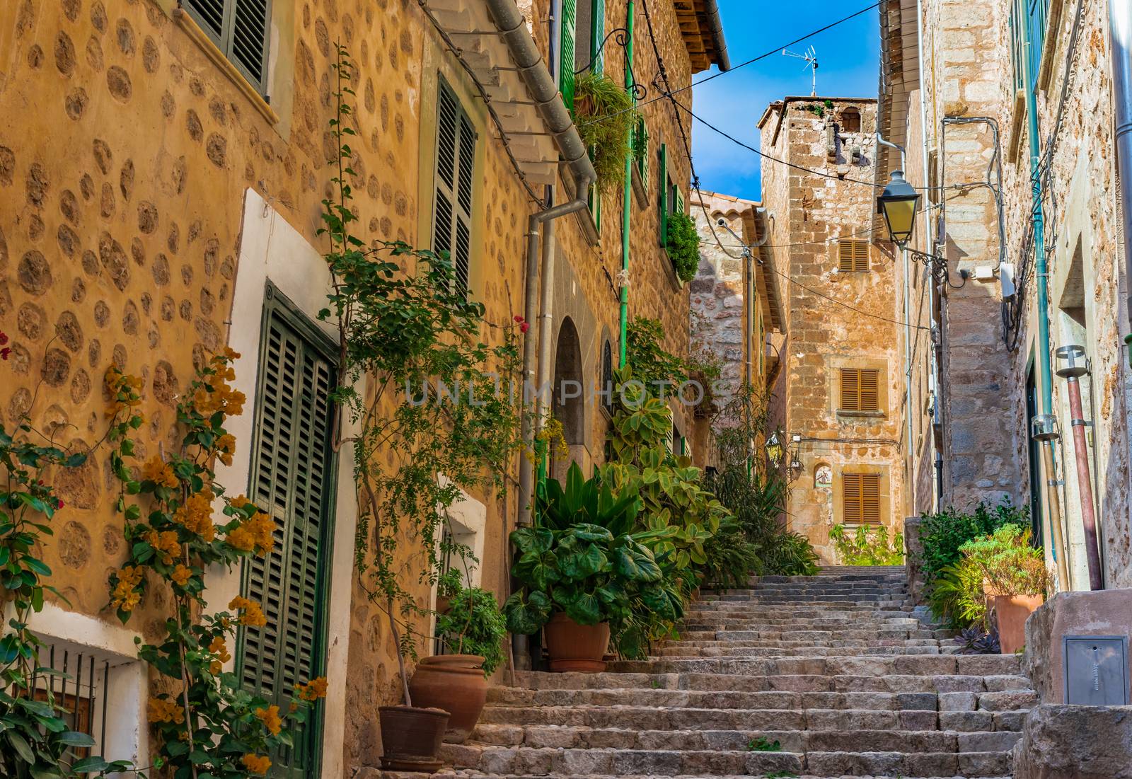 Old village of Fornalutx on Majorca, Spain Balearic Islands