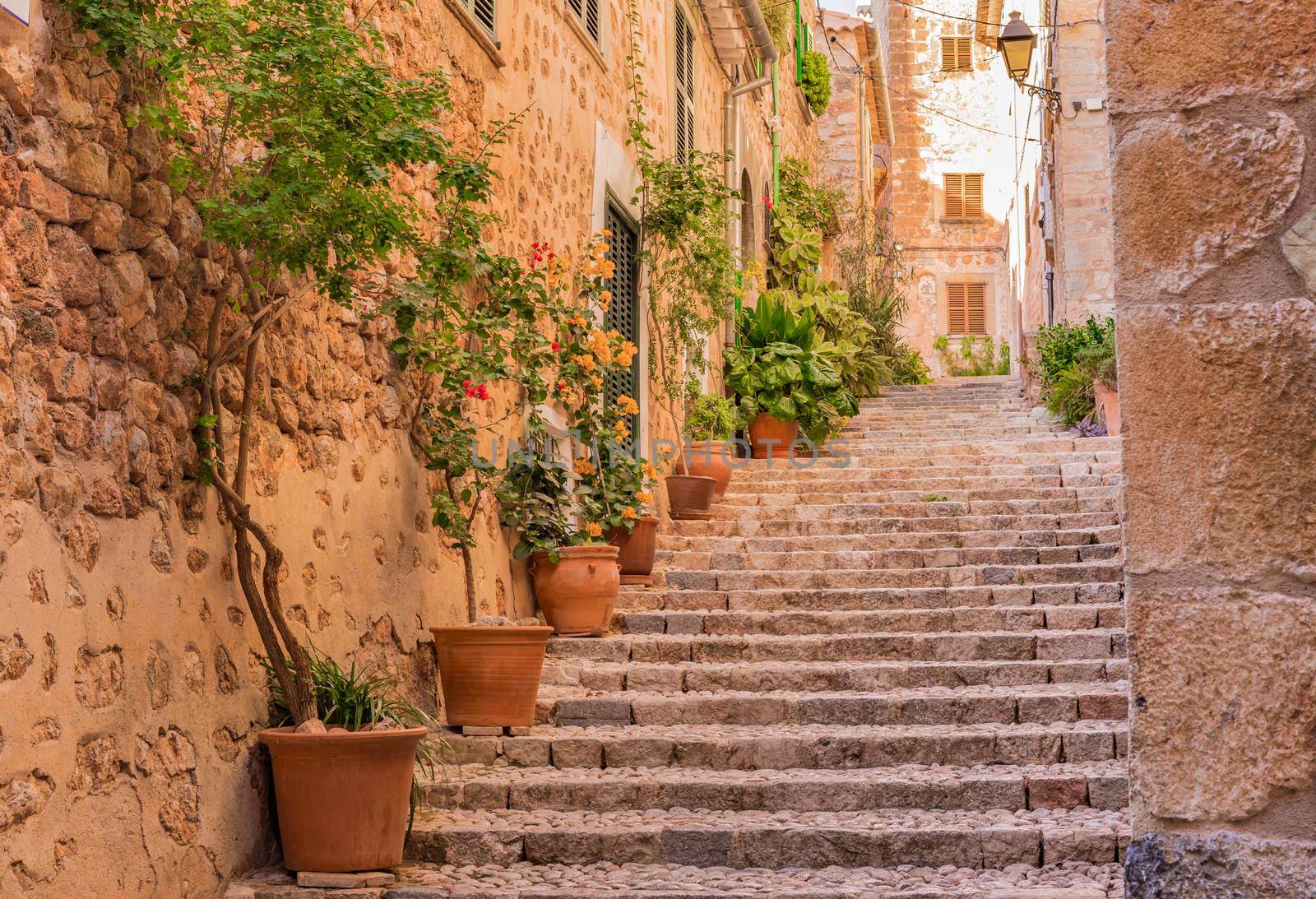 Old village of Fornalutx on Majorca, Spain Balearic Islands
