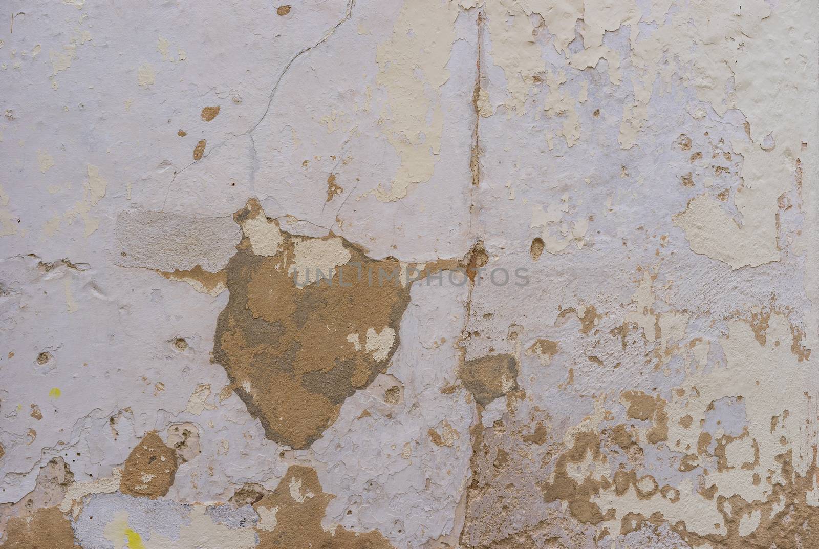 Close-up of vintage wall plaster background texture