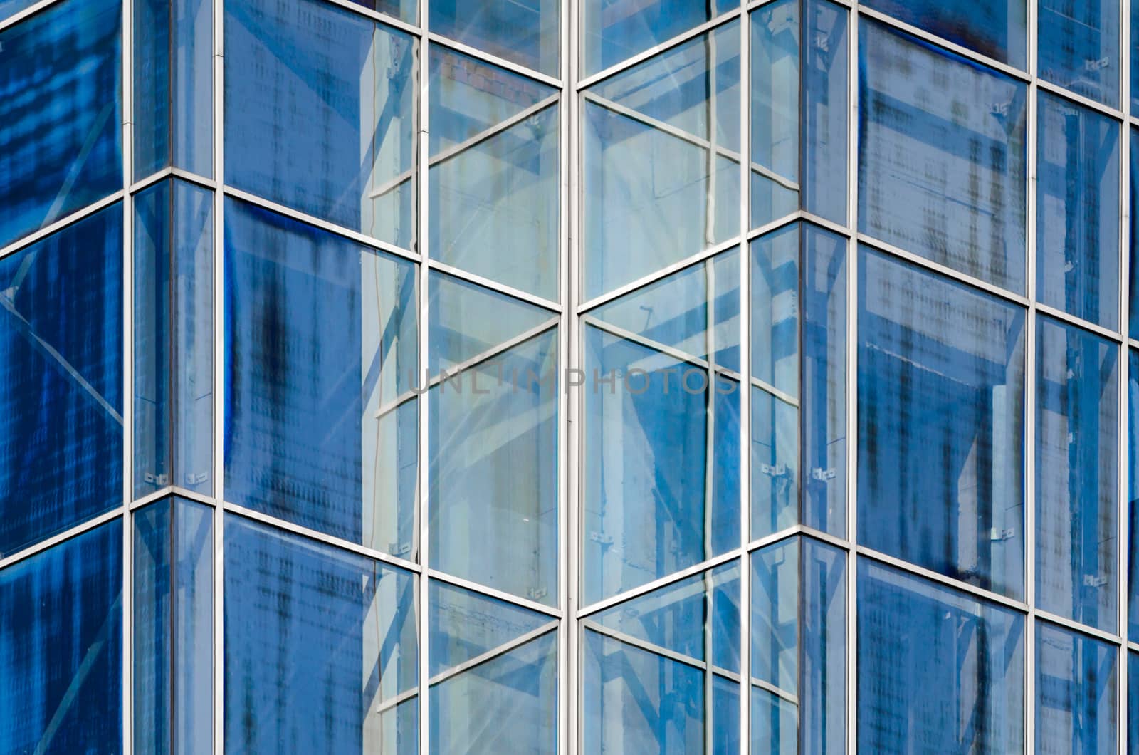 empty windows of office building without people abstract architectural background