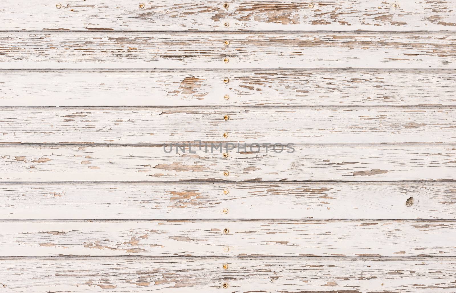 Vintage white painted wood for background texture