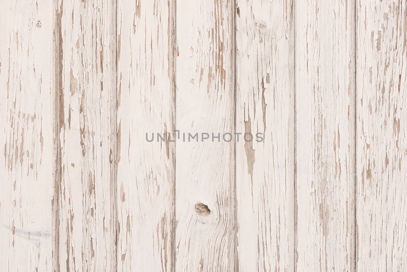 Vintage white painted wood for background texture