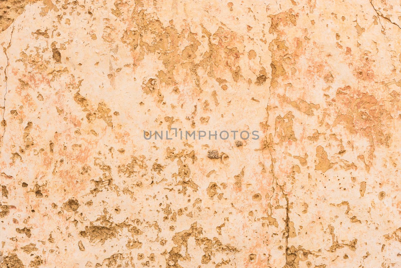 Close-up of old damaged wall plaster background texture