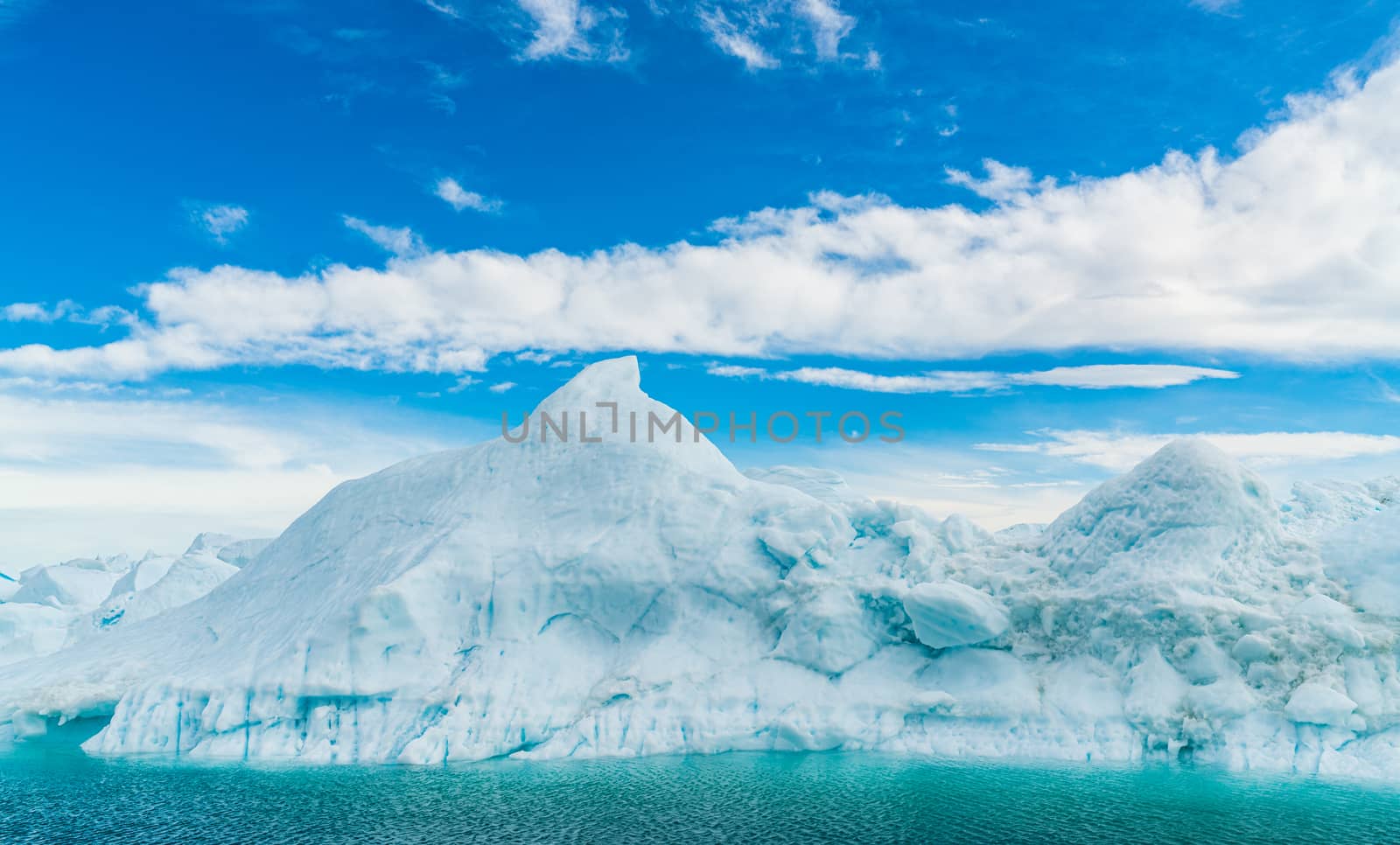 Global warming - Greenland Iceberg landscape of Ilulissat icefjord with iceberg by Maridav