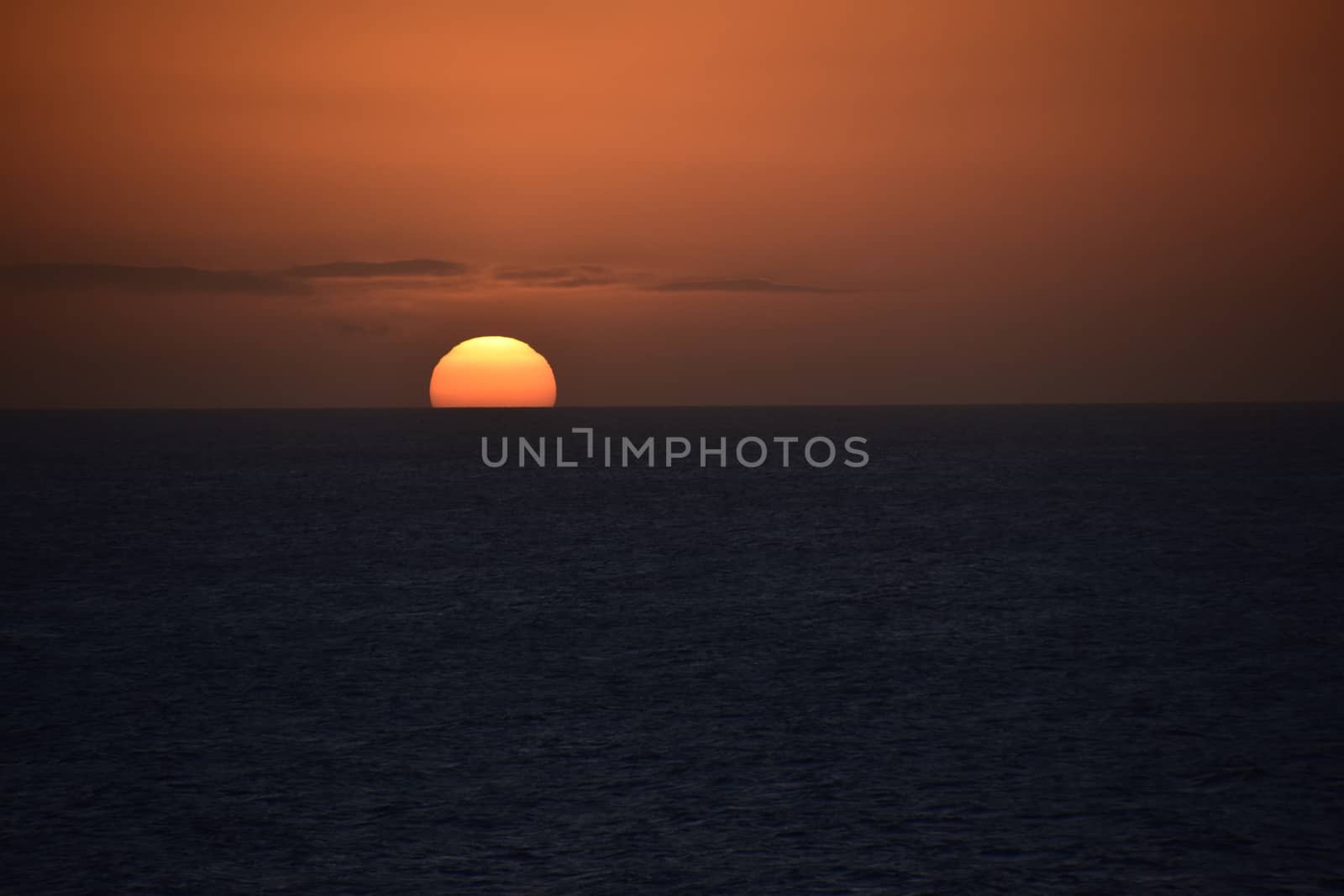 Aruba - December 2014: Aruba sunset