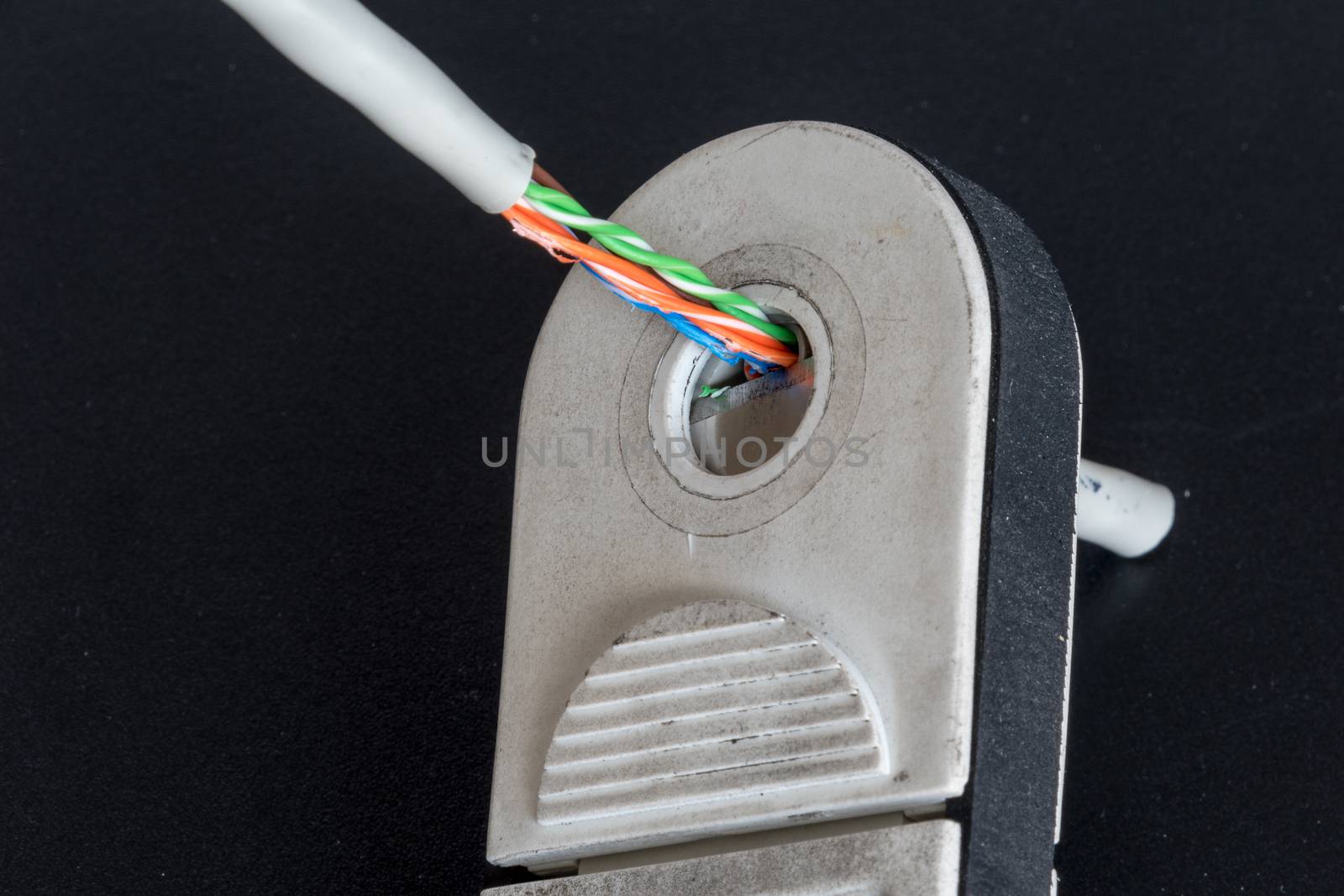 Stripping Ethernet cable by Russell102
