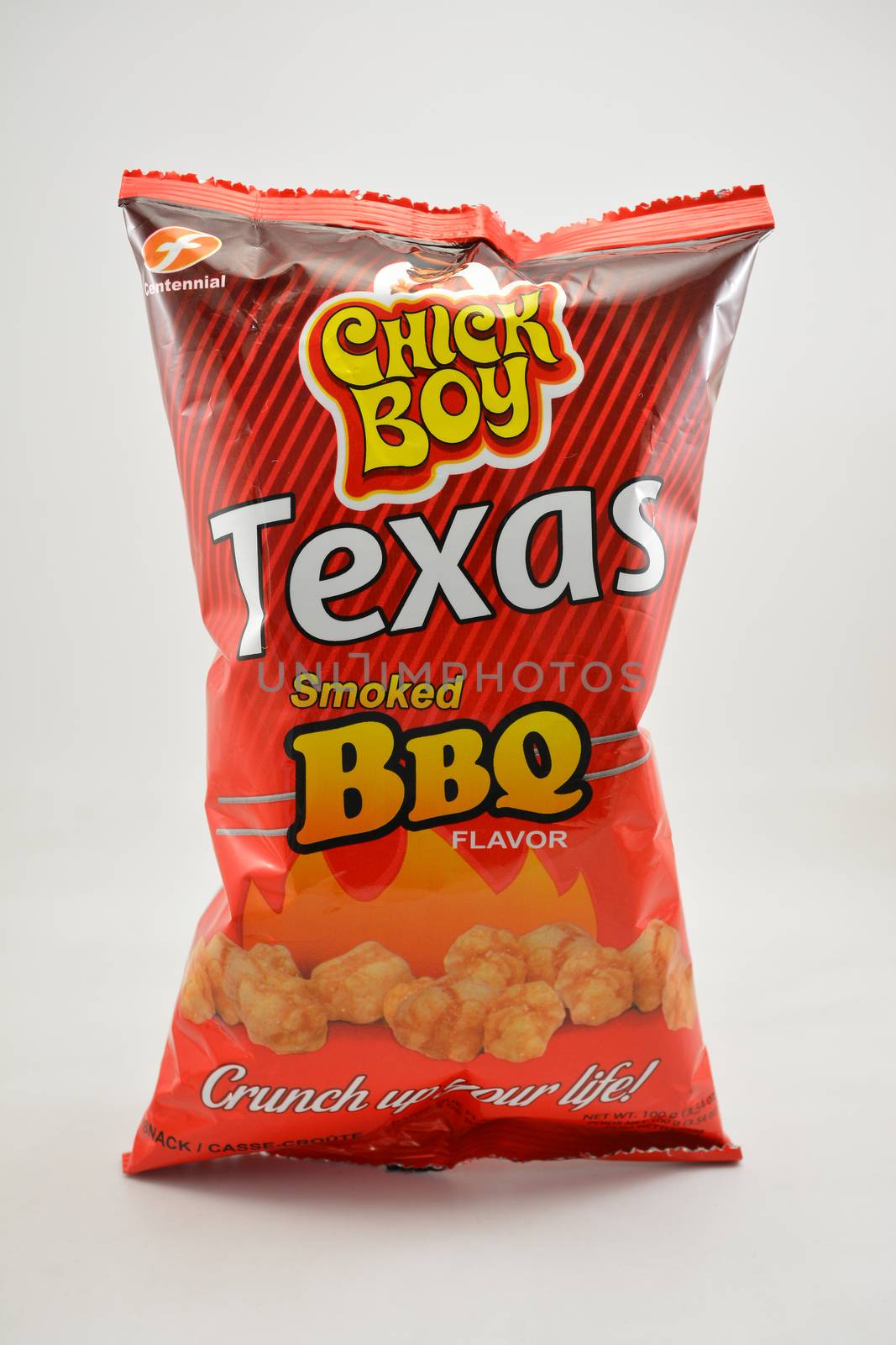 Chick boy Texas smoked barbeque corn bits in Manila, Philippines by imwaltersy