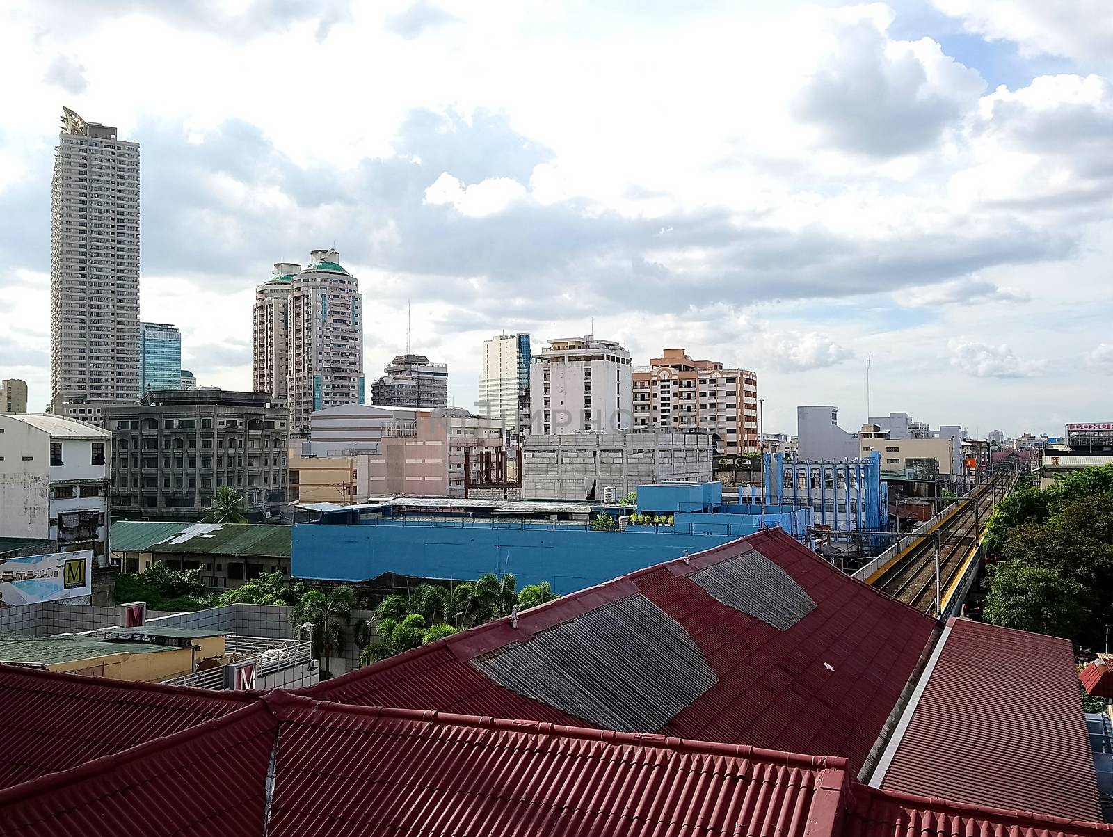 MANILA, PH - JUNE 26 - Overview of Manila city and buildings during daytime on June 26, 2020 in Manila, Philippines.