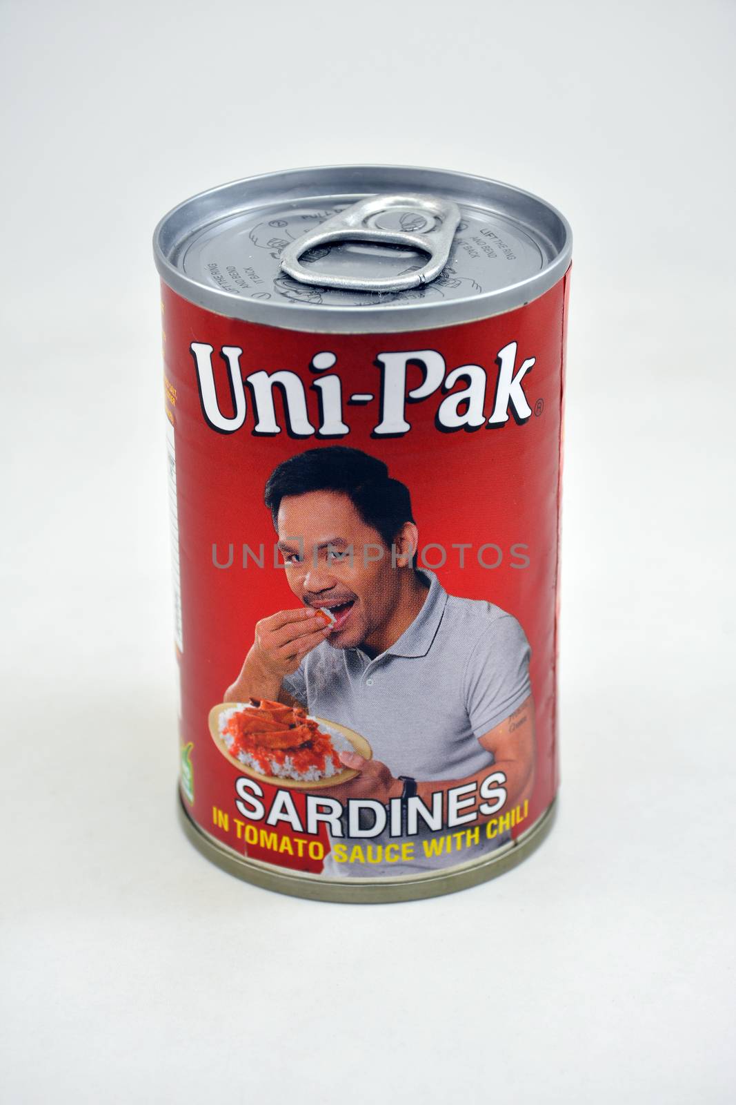 MANILA, PH - JUNE 26 - Unipak sardines can on June 26, 2020 in Manila, Philippines.