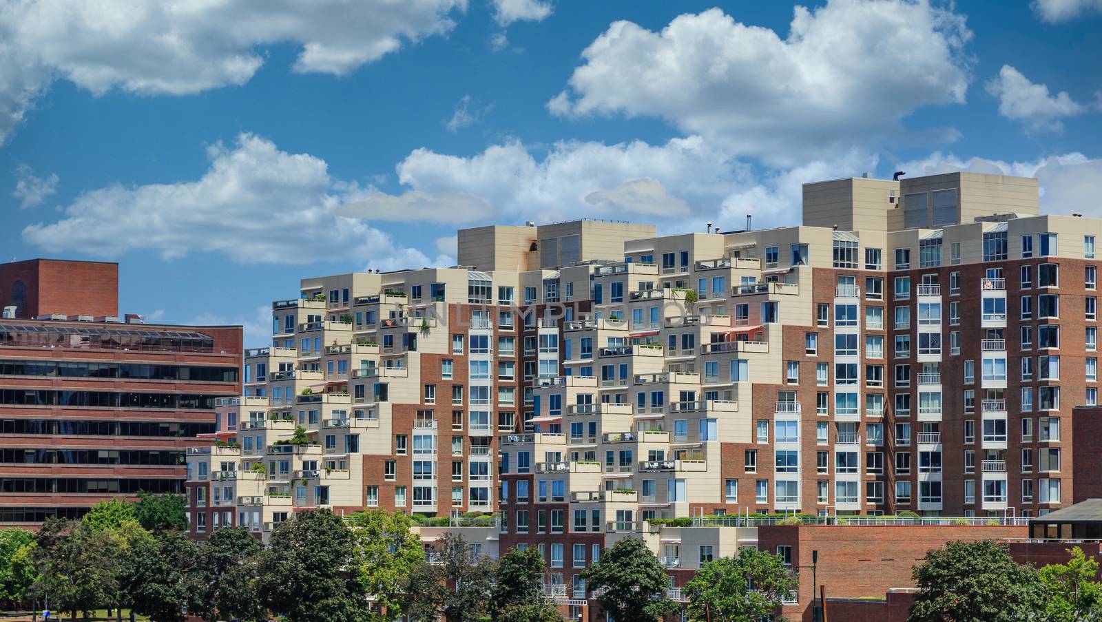 Terraced Condo Buildings in Boston by dbvirago