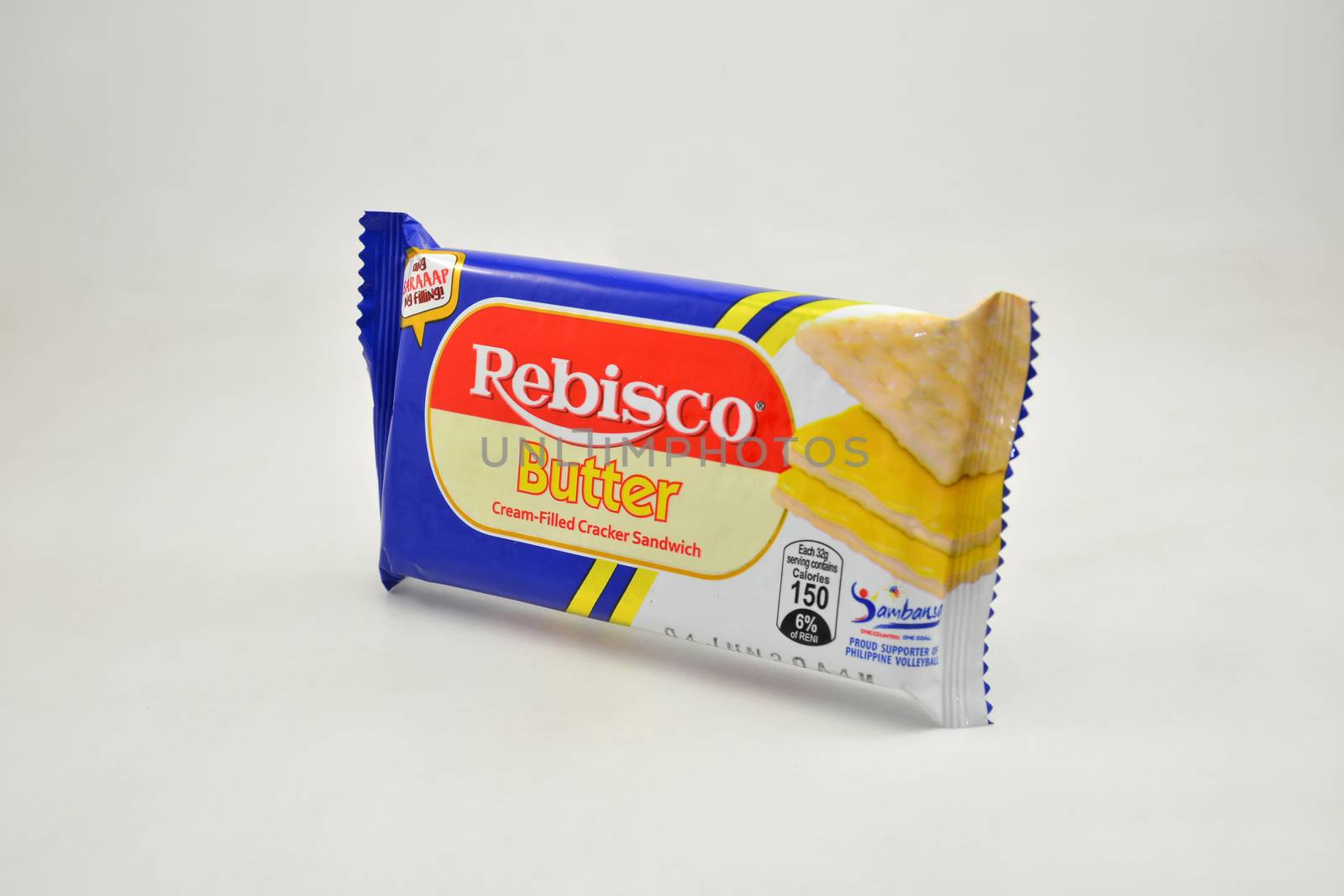 MANILA, PH - JUNE 26 - Rebisco butter cream filled cracker sandwich on June 26, 2020 in Manila, Philippines.