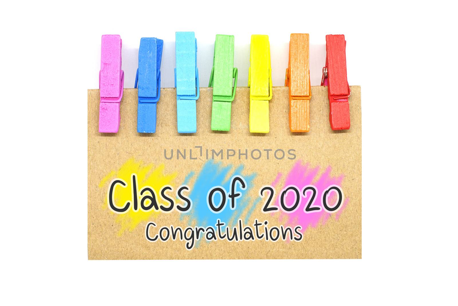 Class of 2020 year graduation, awards concept, celebration concept.