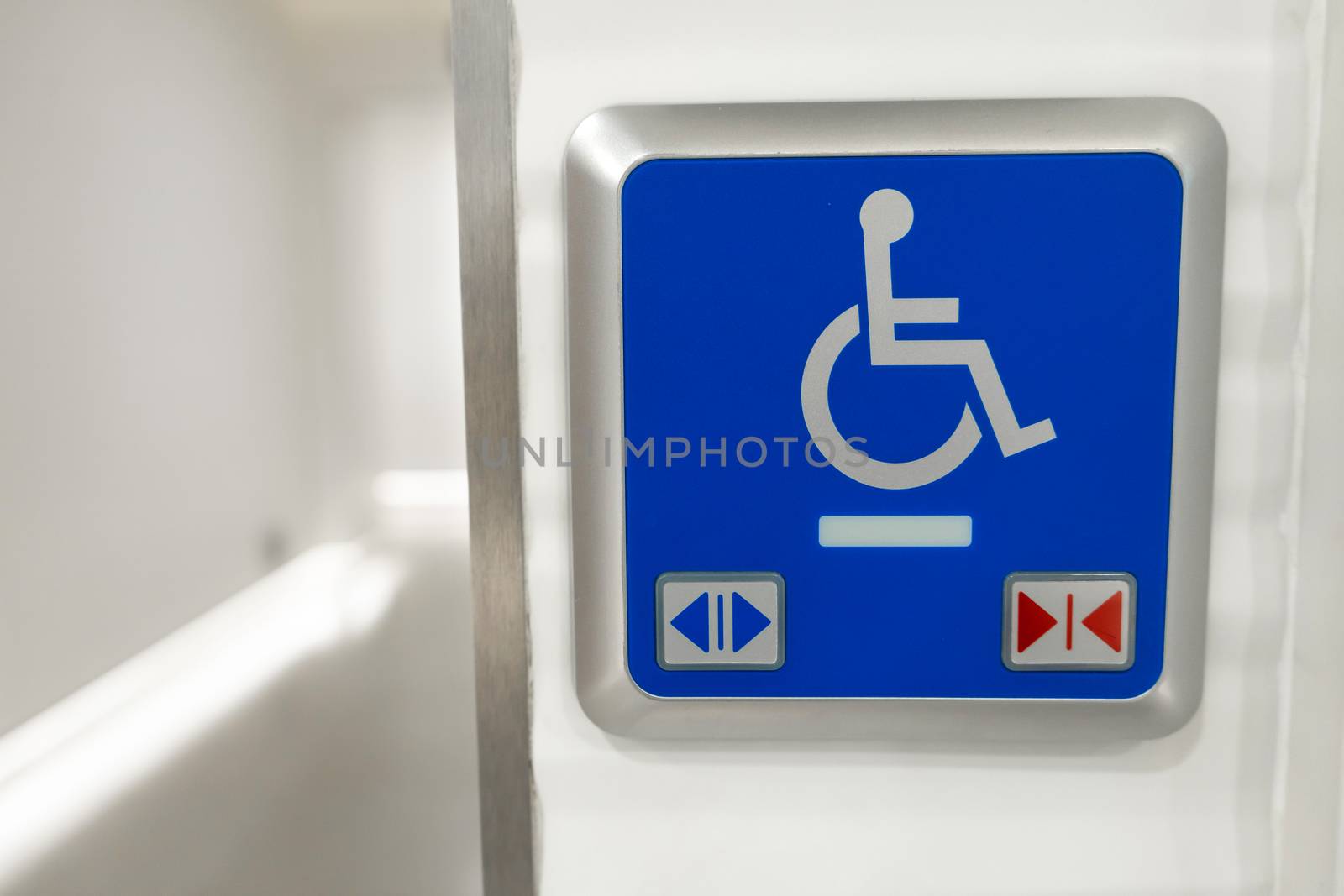 Restroom for people with disabilities in a modern country by Try_my_best