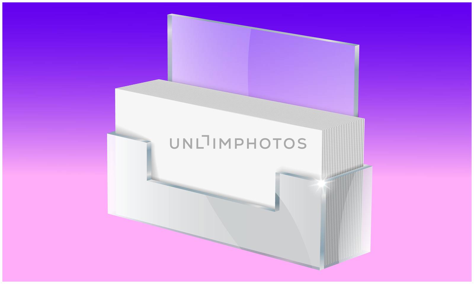 mock illustration of business card holder on abstract background by aanavcreationsplus