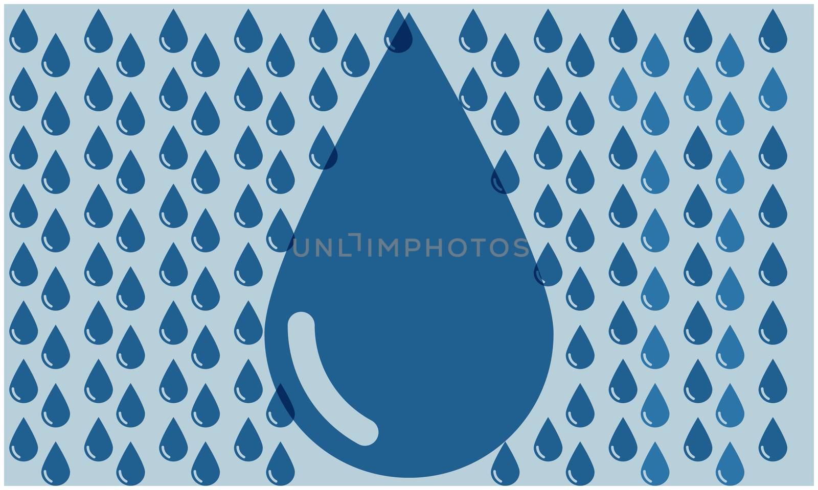 digital textile design of water drops on abstract background