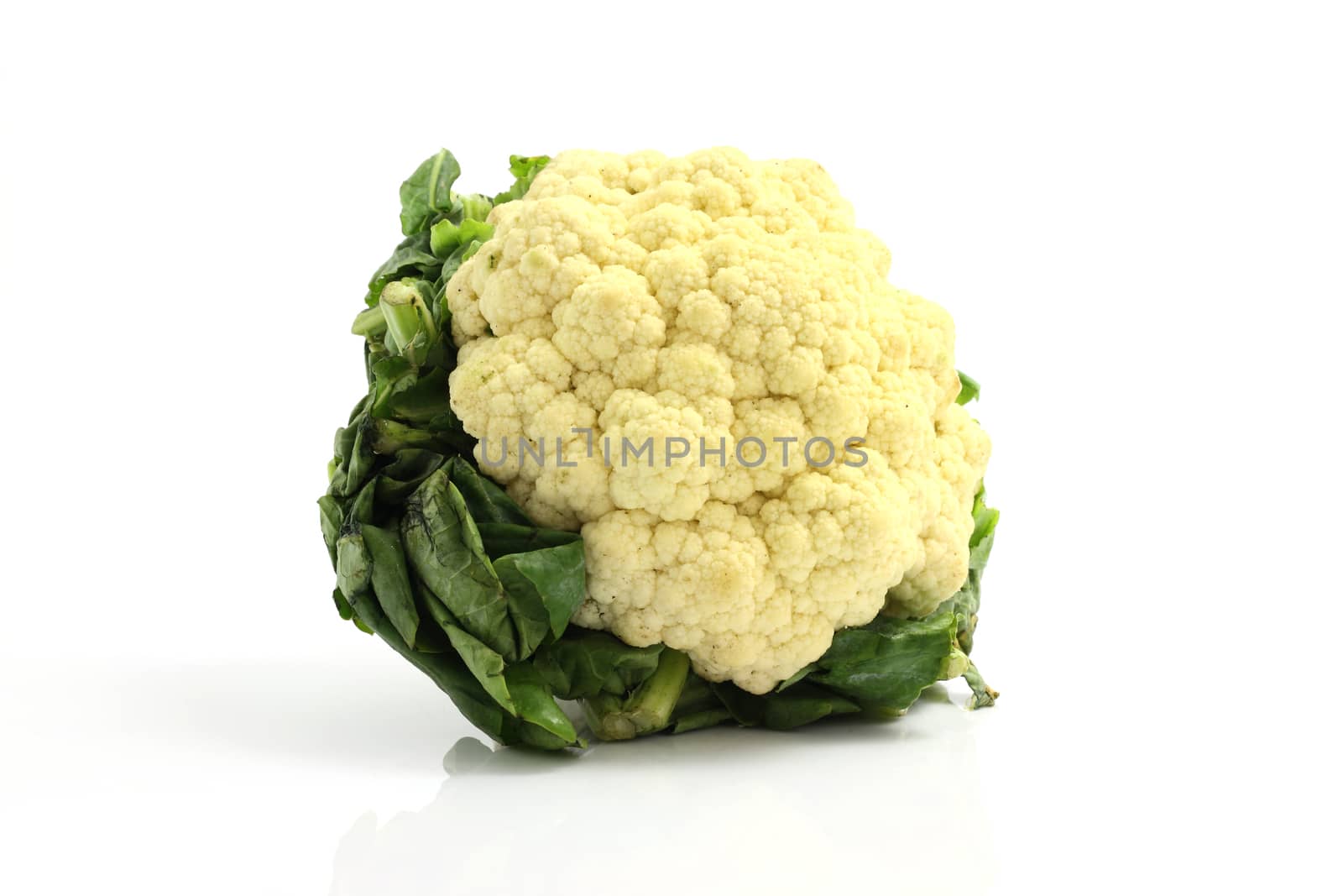 Cauliflower isolated in white background by piyato