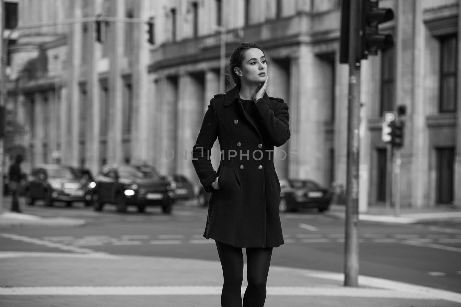 woman on street business portrait model person young beauty  by timwit