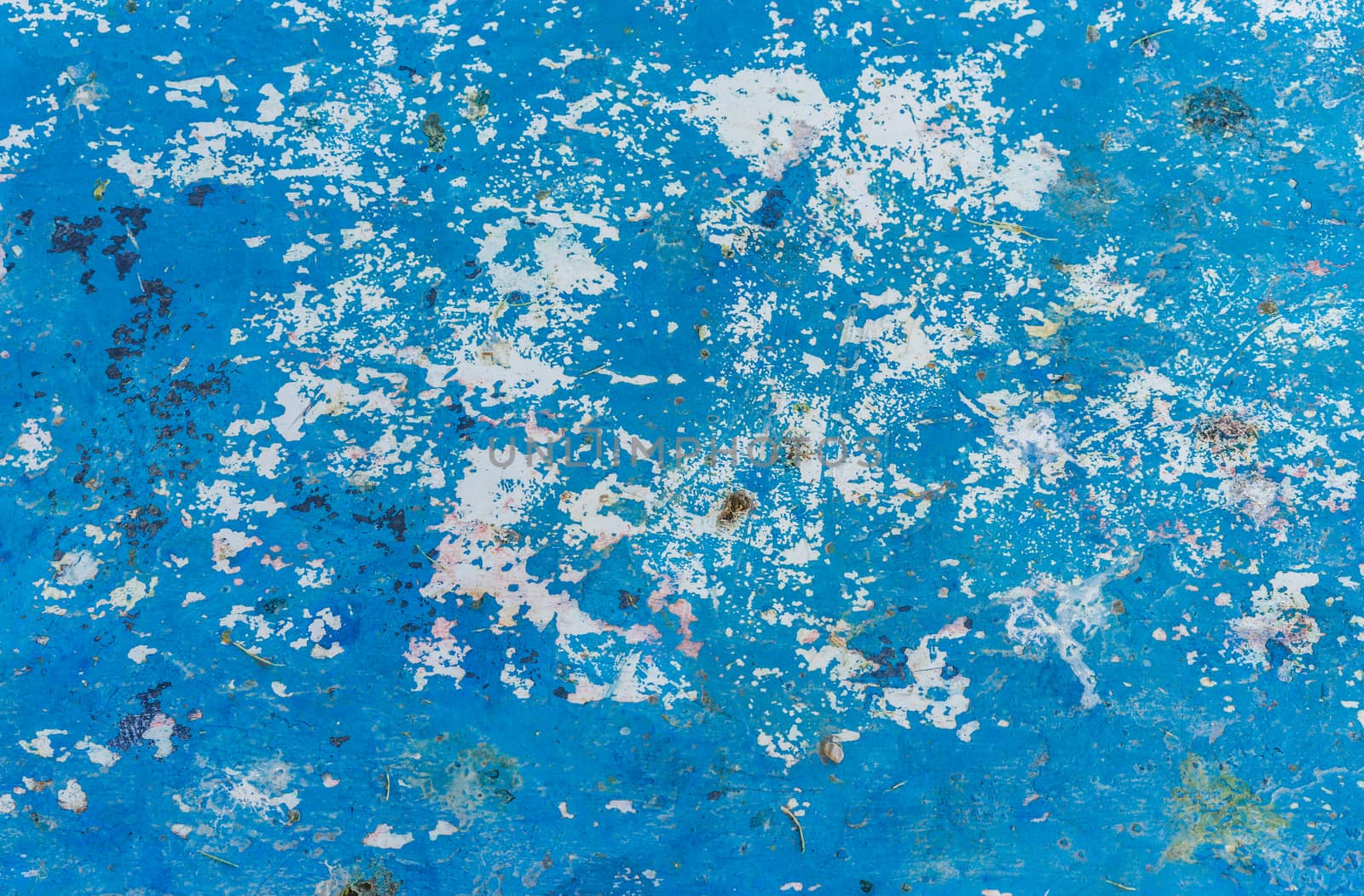 Old blue weathered background texture with copy space