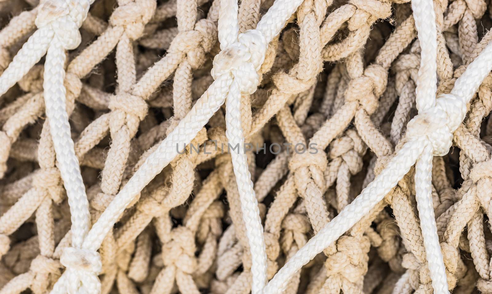 Close-up of fish net pattern, maritime background texture