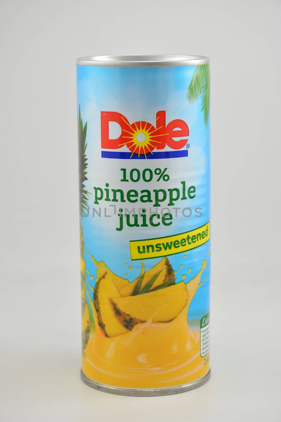 MANILA, PH - JUNE 26 - Dole pineapple juice can on June 26, 2020 in Manila, Philippines.