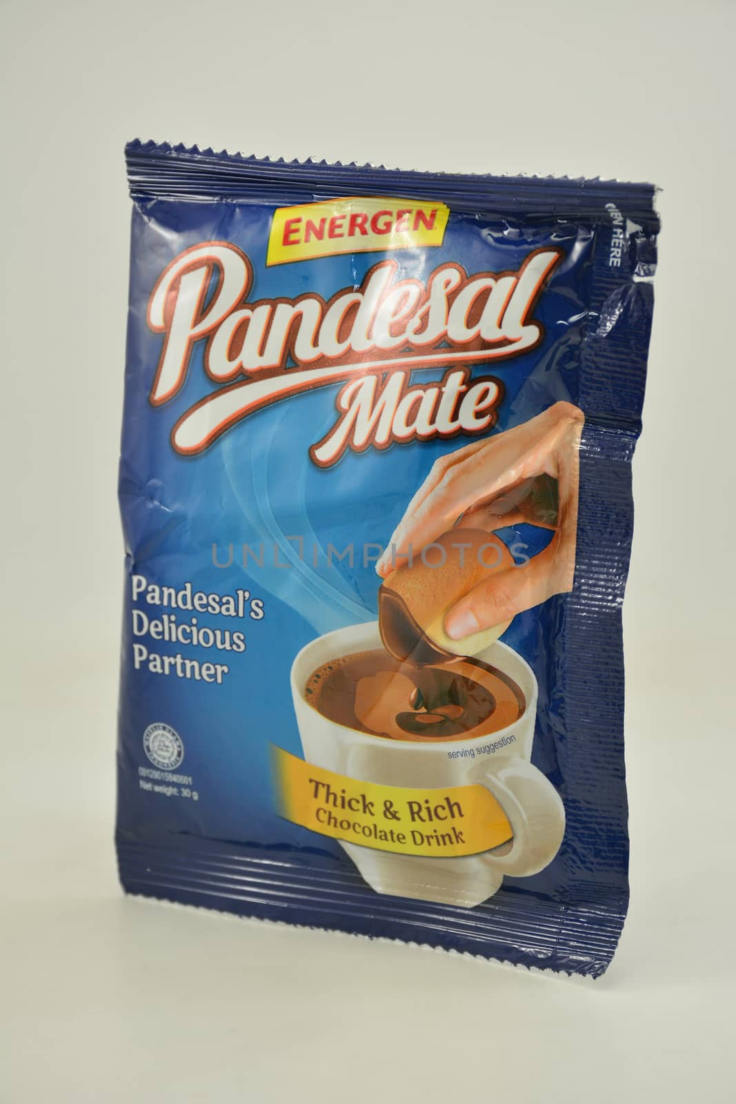 MANILA, PH - JUNE 26 - Energen pandesal mate thick and rich chocolate drink on June 26, 2020 in Manila, Philippines.