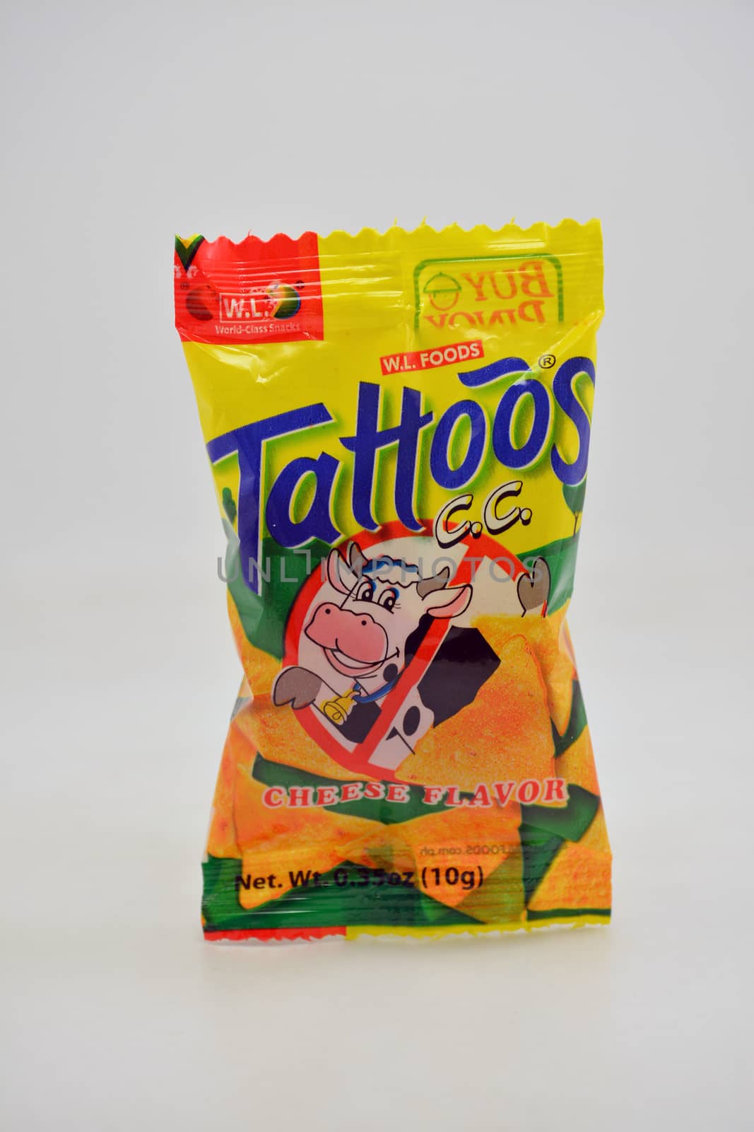 MANILA, PH - JUNE 26 - Tattoos chip cheese flavor on June 26, 2020 in Manila, Philippines.