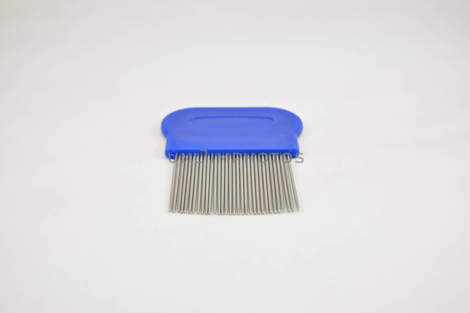 Lice comb stainless steel tooth blue handle by imwaltersy