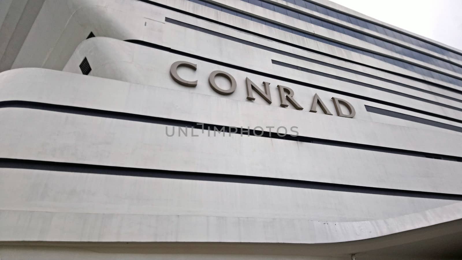 Conrad hotel facade in Pasay, Philippines by imwaltersy