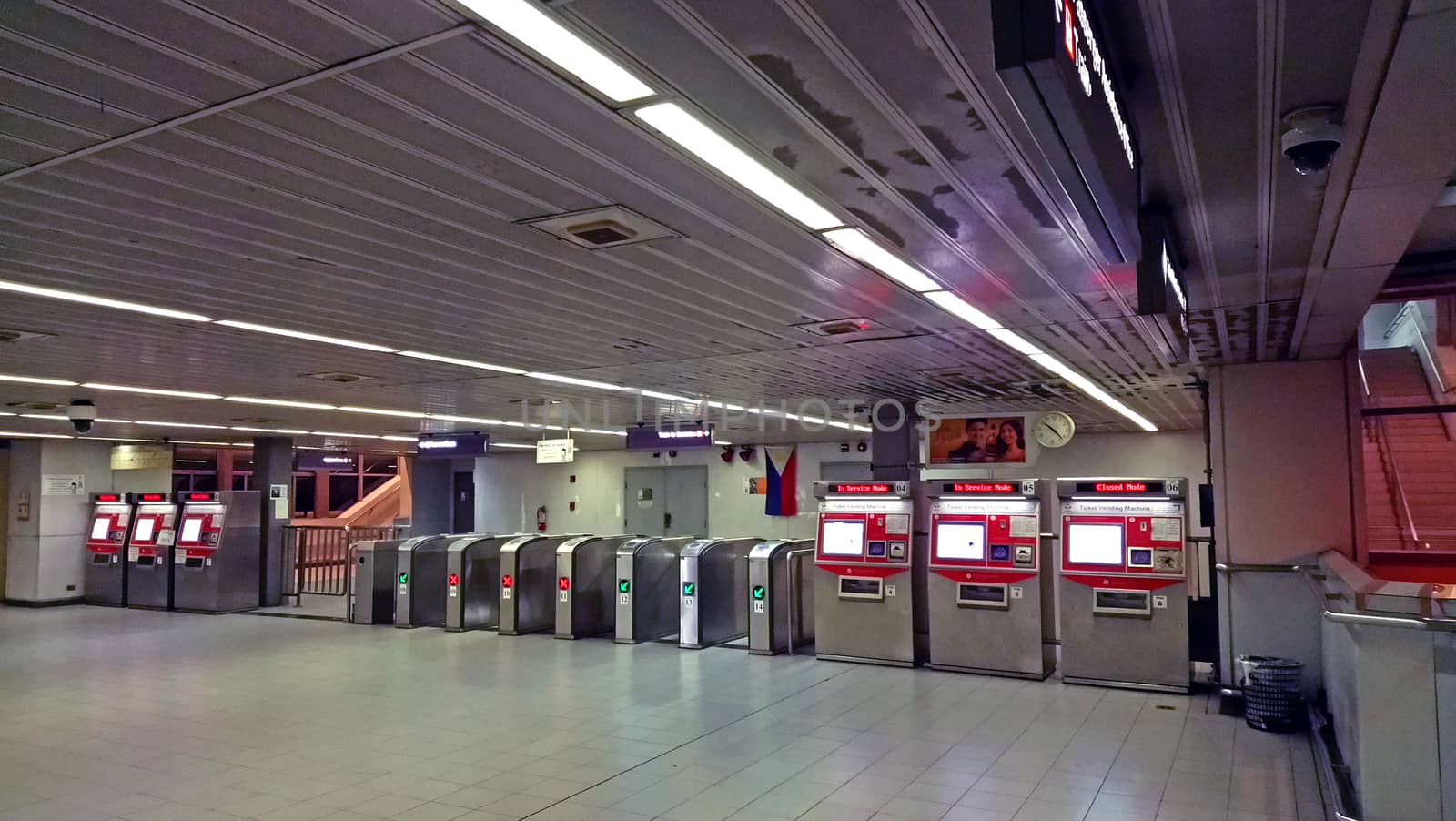 MANILA, PH - JAN 2 - Light rail transit 2 V. Mapa station ticket vending machine on January 2, 2017 in Manila, Philippines.