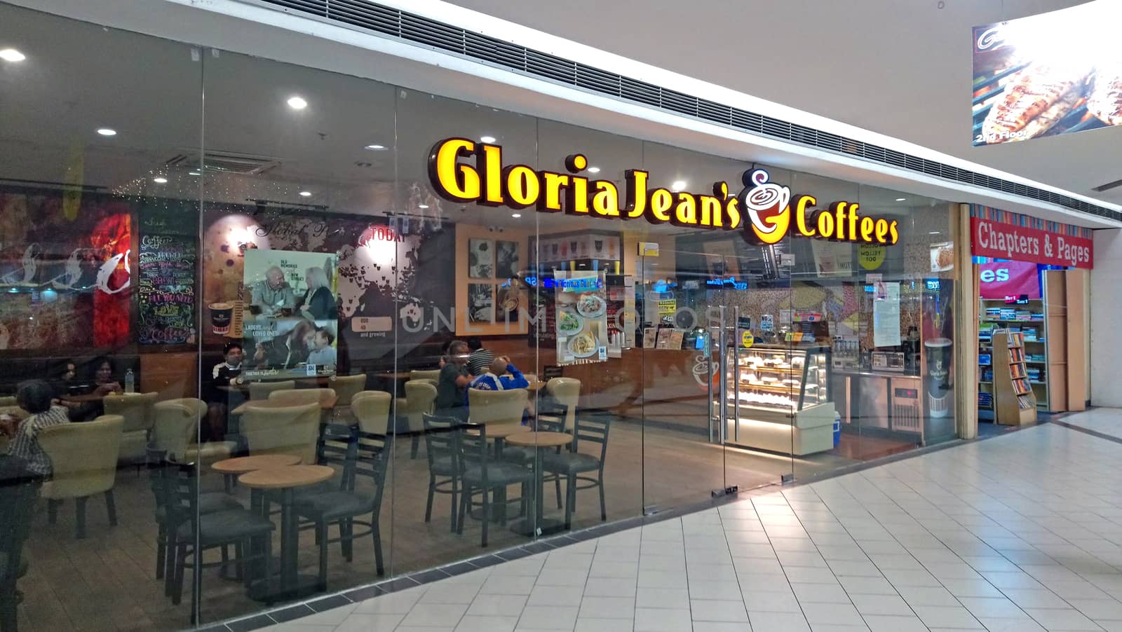 QUEZON CITY - JAN 3 - Gloria Jeans coffee facade at SM Santa Mesa on January 3, 2017 in Quezon City, Philippines.