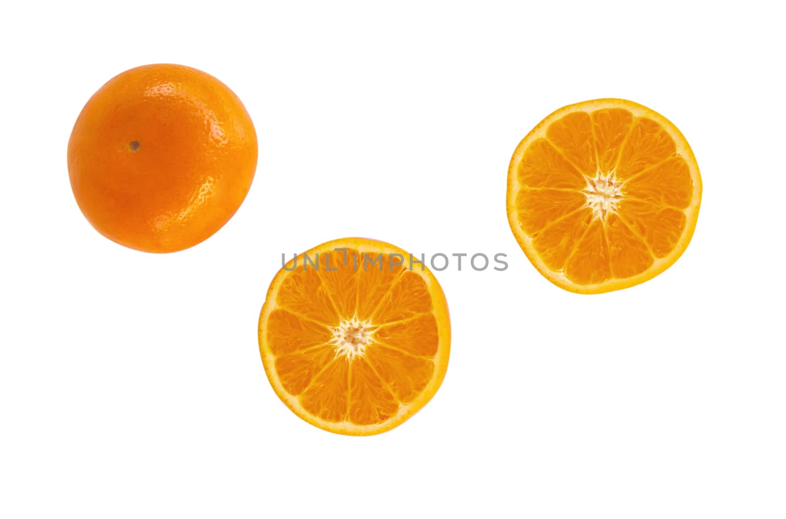 Fresh orange fruit slice isolated on white background by pt.pongsak@gmail.com