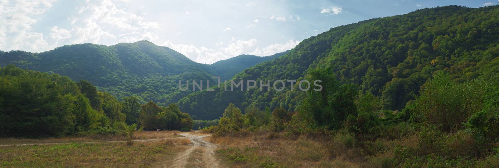 Road in the mountain by Angorius