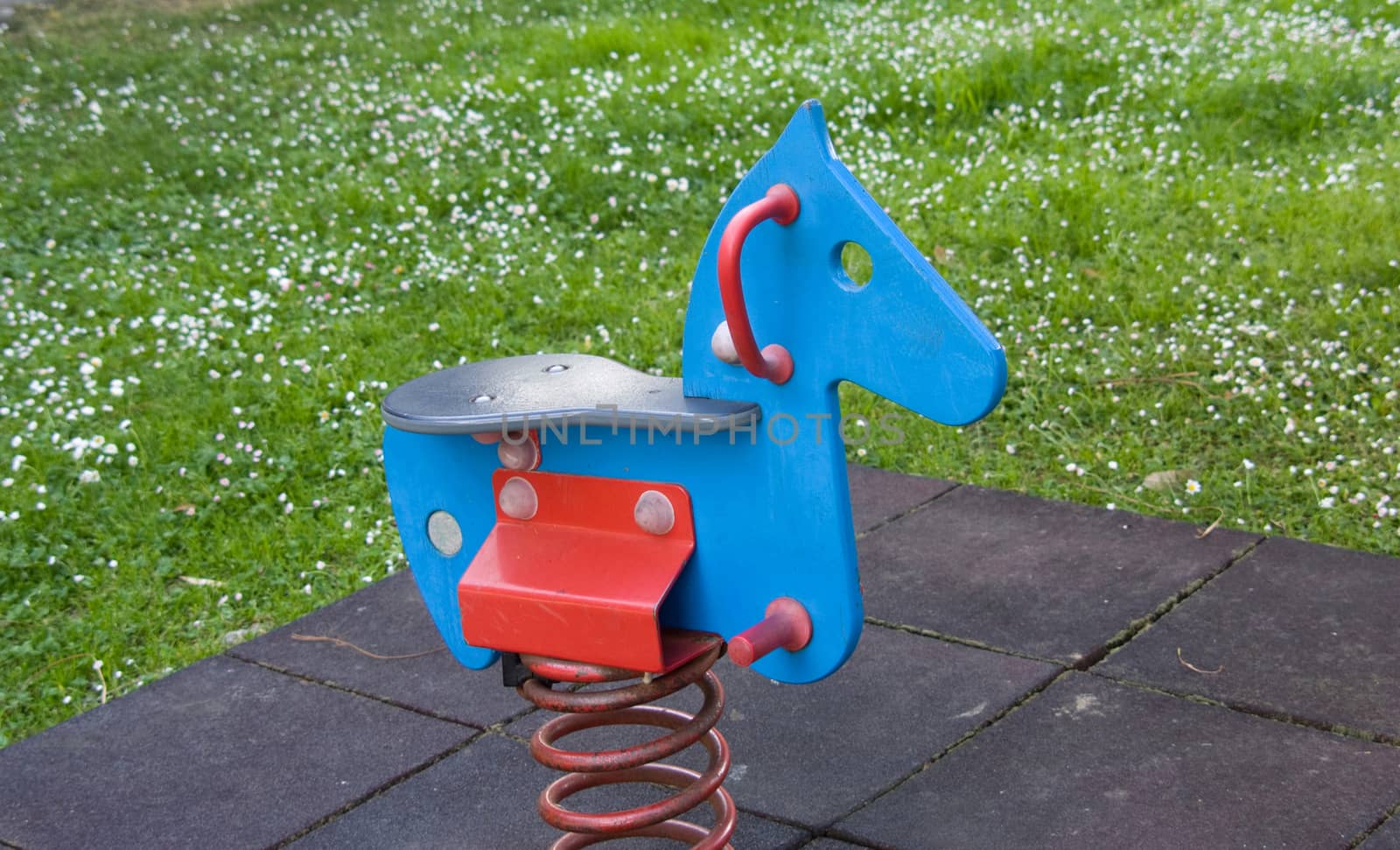 Rocking horse in the park by Rossella