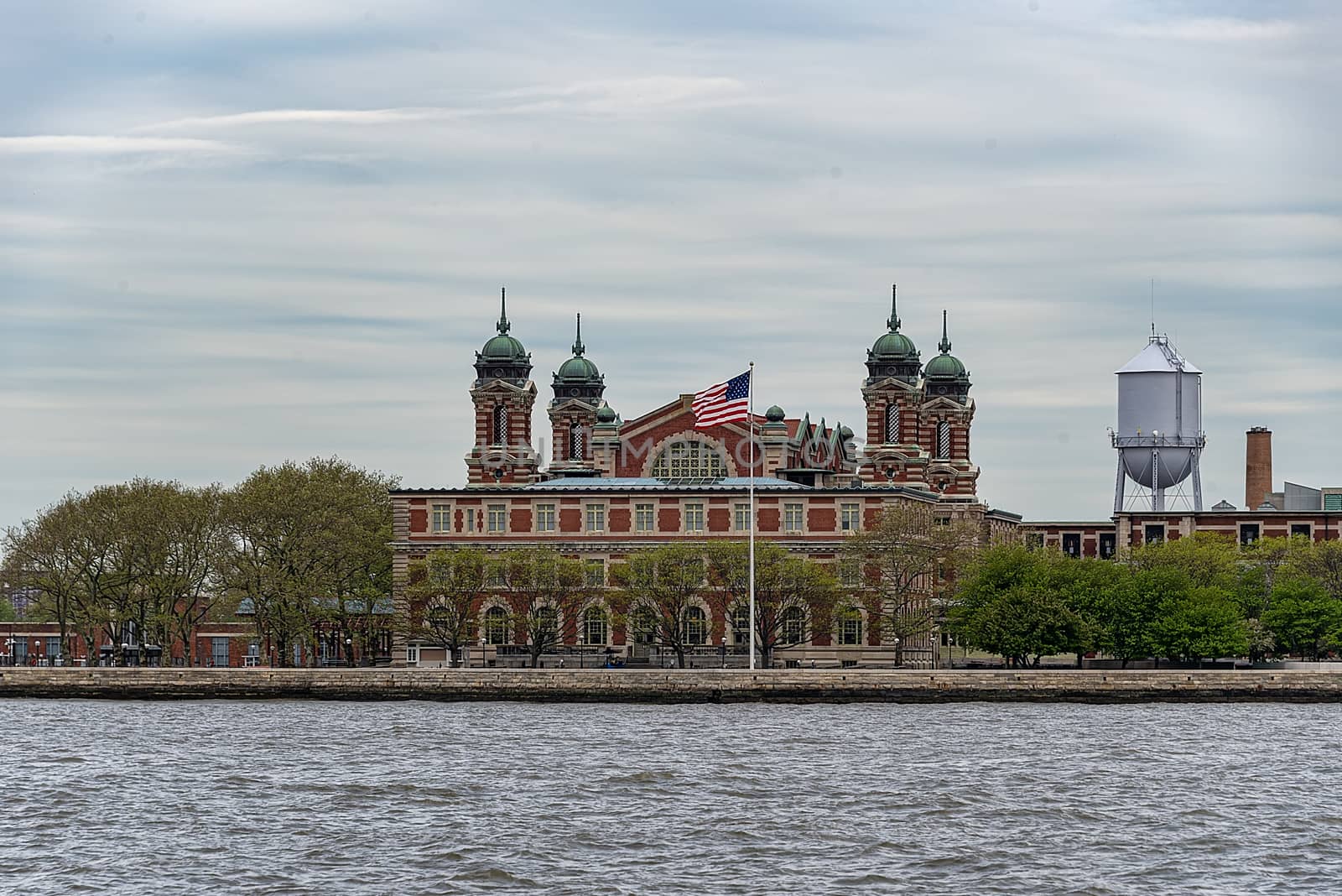 USA, New York - May 2019: Arrivals building at Ellis Island
