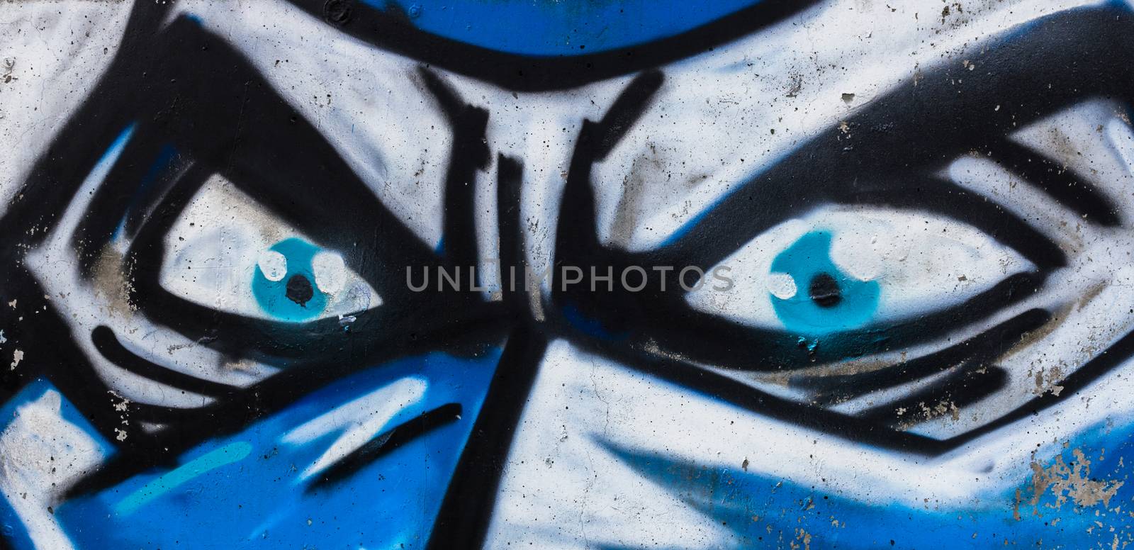 Monster graffiti on the wall by germanopoli