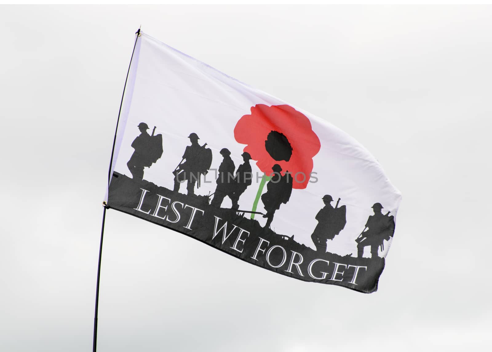 UK, Quorn - May  2015: Flag of rememberance