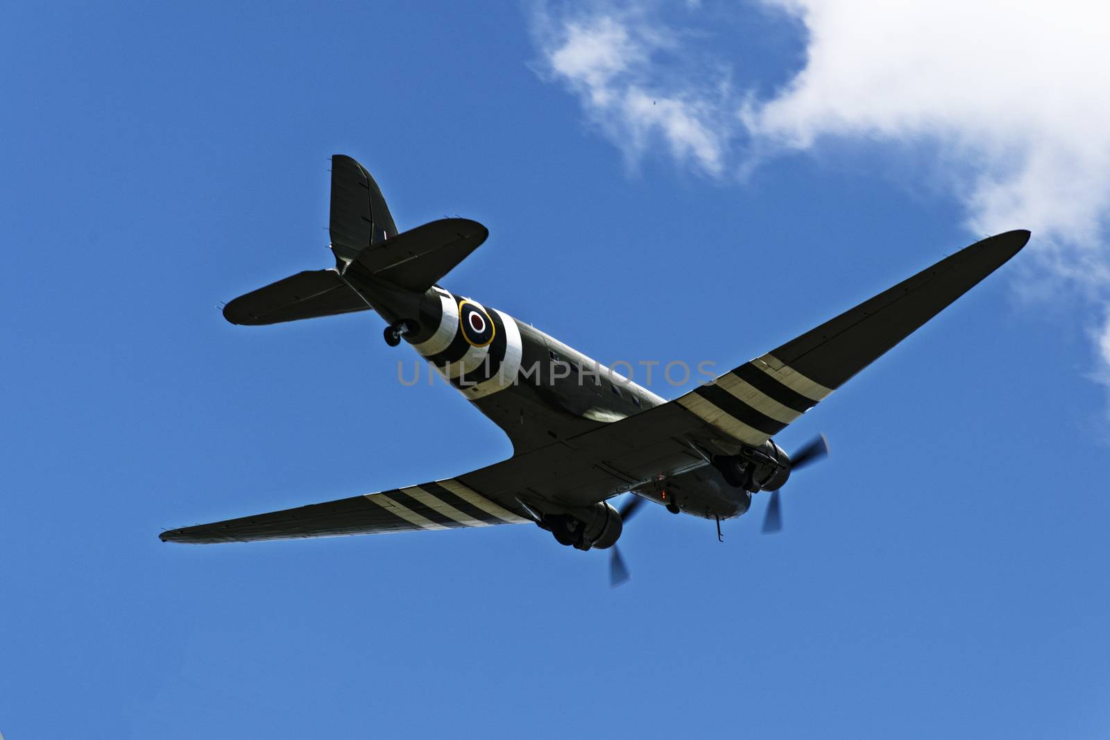 UK, Quorn - June 2015: Spitfire in the skies over Brittain